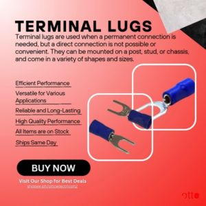 Terminal Lugs 2-4 Blue (100pcs)