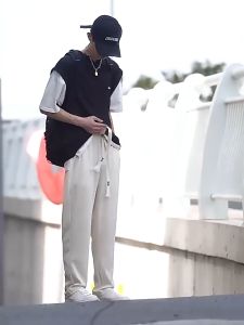 YOTTOY Mens Trousers: Korean Version High-Quality Fashion Ice Silk Loose Casual Pants Summer Trend Pants