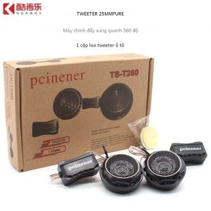 2 Chiếc DC12V Âm Thanh Xe Ô Tô Hệ Thống Tweeter Đen Loa Cửa Có Bộ Khuếch Đại 3.5kHz-22kHz Dải Tần Số Màng Tơ Mềm Bóng Top