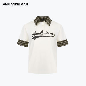 ANN ANDELMAN | Summer Casual Retro Check Patchwork Collar Shirt