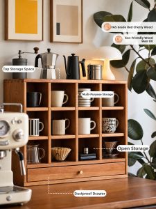 YANPU | Tea Set Storage Rack Display Cabinet