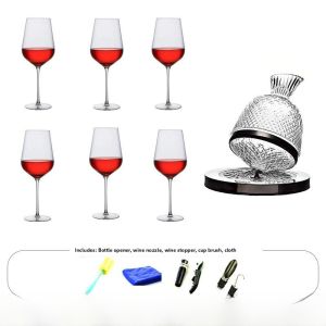 European Style Crystal Glass Bordeaux Highball Glasses Red Wine Cup Set Home Use Burgundy White Wine Glasses Unique Shape