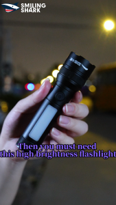 SMILING SHARK LED Torch Light M60 7000Lumen Super Bright Flashlight 6Mode COB Sidelight Type-c Rechargeable Flash Light Waterproof Outdoor Camping SD5305