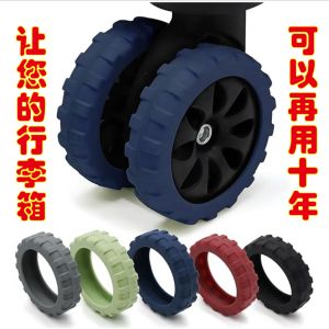 Silent Rubber Silicone Luggage Wheel Cover Protective Sleeve for Suitcase Rollers And Universal Wheels Replacement Parts