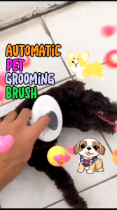 Sisir Kucing Anjing Tombol Otomatis Grooming Pembersih Bulu Rontok Sheeding Pet Brush Automatic
