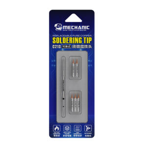 MECHANIC | MECHANIC 0.1mm Ultra Fine Soldering Tips Manual Tool Combination Anti-Static Welding Heads for C210 Station Repair Tools Kit