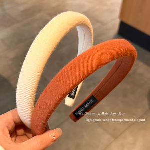 Elegant Sponge Hairband Womens Face Washing Hair Clip INS New Style Heightening Skull Top Tool Headwear Outlined Fashionable Hair Accessories