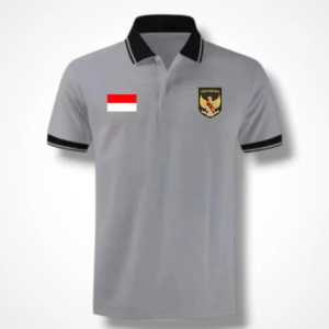 Kaos Polo Garuda Indonesia Lengan Pendek - Polo Shirt Casual Seragam dengan Logo Garuda dan Bendera Bisa COD