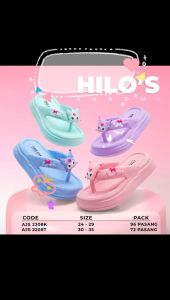 HILOS Sandal Anak Perempuan Sandal Jepit Trendy Karakter Kuromi Untuk Usia 2 sampai 5 tahun Kekinian