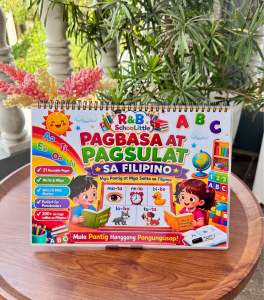 Pagbasa at Pagsulat | Mga Pantig at Mga Salita sa Filipino | Laminated Reading Book in Filipino with Dry Erase Marker