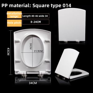 Square Thickened PP Urea Formaldehyde Resin Slow Down Toilet Cover: A Universal Old-fashioned Toilet Cover