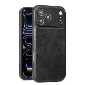 szhaiyu | Luxury Leather Magnetic Phone Case For iPhone 18 Pro Max 17 Air 16 Pro 16e 15 Plus 14 13 12 Wireless Shockproof Protect Cover