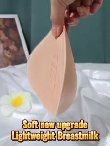 Mastectomy Fake Boob Post-Surgery Lightweight Silicone Breast Form Enhancer Ultra-Soft Prosthesis Triangle Shape Bra Pad