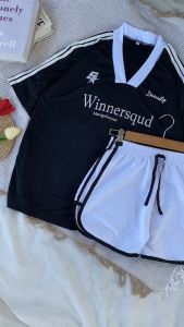 เสื้อกีฬาลายใหม่สุดฮิต เซทกีฬา เสื้อพร้อมกางเกง แบรนด์การชุดกีฬา