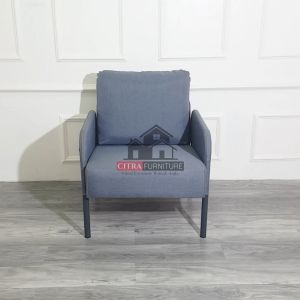 WIGO Sofa Minimalis 1 Seater Industrial Series | Sofa 1 Dudukan Knock Down