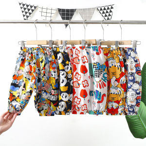 เด็กฤดูร้อนกางเกงกันยุงกางเกงลำลองบางเด็กชายและเด็กหญิง 2025 ใหม่กางเกงชุดกีฬาผู้หญิง