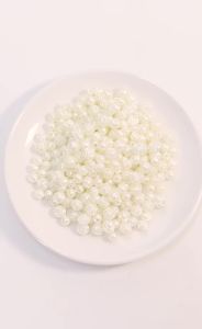 200-300pcs/lot 6/8mm Vintage Beige Rose ABS Imitation Pearl Beads Coral Bud Loose Spacer Beads For Jewelry Making Accessories