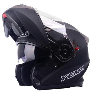 YEMA | Flip-Up Four Seasons Motorcycle Helmet Dual Lens Full Face Safety Helmet