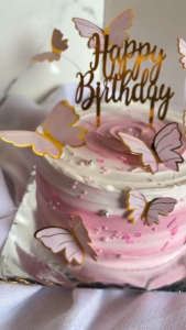 11 pcs Topper Cake Kupu-Kupu 3D Hiasan Cake Butterfly Birthday Aesthetic