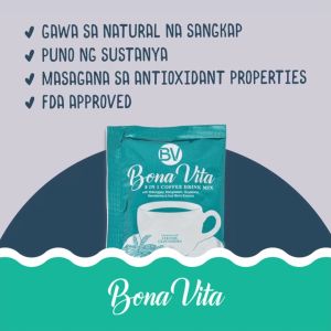 BUY 5 BONA VITA Original 8-in-1 Coffee GET 1 FREE Box BonaSlim 15-in-1 Coffee