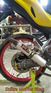 Knalpot racing R9 plat for Kawasaki Ninja 150 R / RR / SS