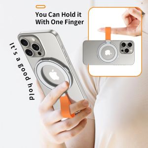ECILY Magnetic Phone Stand Grip Finger Ring Car Magsafe Holder Universal Bracket Hand Strap For Phone