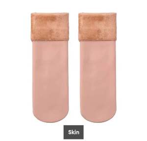 KOREAN STYLE FLEECE LINED THERMAL SOCKS FREE SIZE-1 PAIR