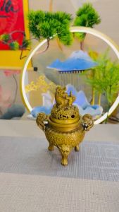 Lư Đỉnh Xông Trầm Hương 3 Chân Nghê Tọa Đỉnh - Nhà Xưa