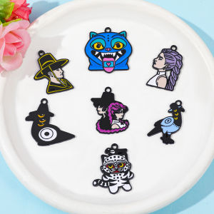 K-Pop Demon Hunter Cartoon DIY Creativity Enamel Pendant Rumi Mira Zoey Trendy Jewelry Accessories for Friend
