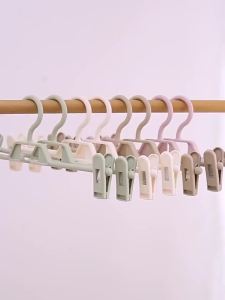 Pant clip hanger new household pants rack jk hanger plastic anti slip clip with clip hanging and storing in the drying group clip