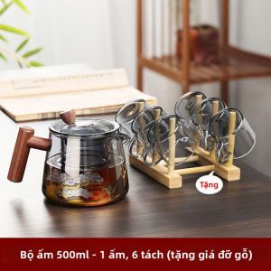 Bình Pha Trà Lọc Qua Kính Dùng Tại Nhà