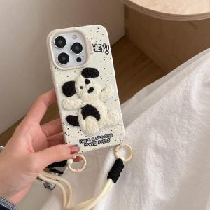 🥰💕COD + FreeShipping🥰💕Dalmatian พร้อมสายคล้องสำหรับ Iphone 16 15 14 13Promax เคสโทรศัพท์11 12 13pro ใหม่14Promax Girl เคสซิลิโคนนิ่ม