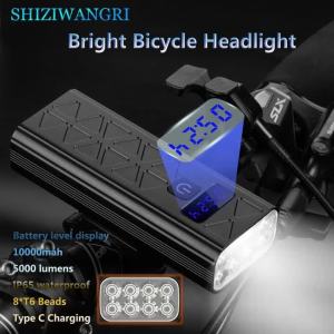 Bộ Đèn Xe Đạp Sạc USB 10000mAh - Combo Đèn Pha & Đèn Hậu LED Siêu Sáng Đèn Pin Đi Xe Đạp Chống Mưa Đèn Trước/sau Bằng Hợp Kim Nhôm Chống Nước IPX5 Để Đi Xe Ban Đêm