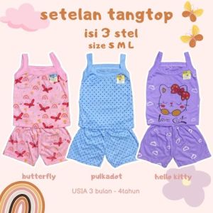 BAJU SET ANAK ISI 3 STEL 1-3TAHUN