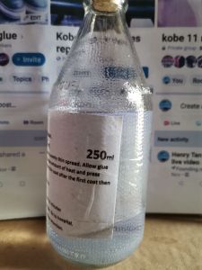 Kicks Glue 250ml Water Based Clear Adhesive for Regluing Basketball Shoes
