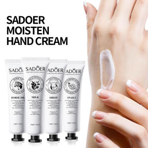 🔥Dream Poem👍Orignal SADOER Moisturizing Perfume Hand Cream GOAT MILK/MILK EXTRACT/HORSE OIL/Snail Moisturizing Hydrating Delicate Glossy Non-greasy Skin Cream 30g