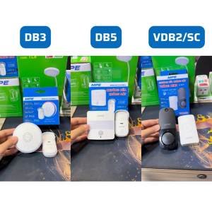 (MPE) Các loại chuông cửa: không dây không pin đèn Led cảm biến viền đèn Led đa sắc Tích hợp camera