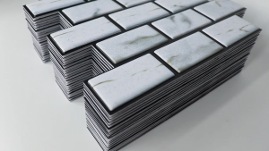 PVCวอลเปเปอร์ติดผนังล่าสุด 3D วินเทจลายอิฐ ติดง่าย กันน้ำและกันชื้นตกแต่งห้องสวย