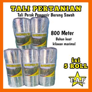 TALI PERAK PERTANIAN MURAH 5 PCS / TALI PENGUSIR HAMA SAWAH / BURUNG / TALI SUPER KILAUAN MAXIMAL