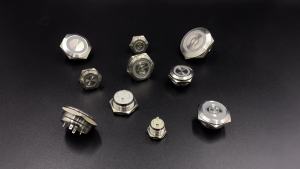 Stainless Steel Push Button Switch Short-Throw Self-Reset Momentary 12/16/19/22/25/30mm LED Touch Elevator Button Red