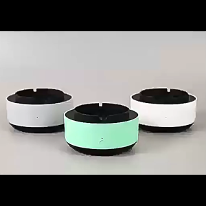AI 360° Air Purifying Ashtray 2-in-1 Smokeless Negative Ion Purifier with HEPA Filter Aromatherapy Tablet Rechargeable & Odor Eliminator for Home Car Office