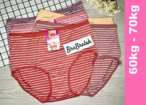 [ BRABRALAH ] (4 HELAI RM 12) Seluar Dalam Wanita  60kg-70kg  #002  Ladies panties lady panties  lady underwear