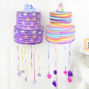 Children Birthday Star Pinata Game Paper Lantern Mexican Piñata Gift Box Funny Child Toy Birthday Festival Party Decoration Gift
