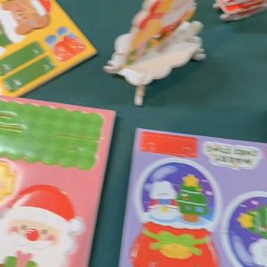 3D โมเดลจิ๊กซอว์ปริศนา ขนาดเล็ก กระดาษตัว สำหรับเด็ก วันเล่นสร้างคริสต์ คริสต์มาส