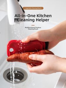 BAOJIAWANG | Bendable Multi-functional Fruit and Vegetable Cleaning Brush