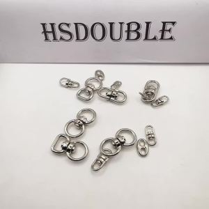 10 Chiếc Kim Loại Bạc Móc Xoay Móc Khóa Móc Chìa Khóa Kết Nối Cho Dây Buộc Paracord Túi Xách Túi Phần Hợp Kim Kẽm
