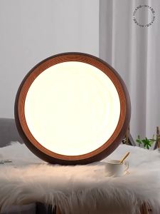 DGY | Vintage Modern Simple Chinese Style Walnut Wood Texture Ceiling Lamp