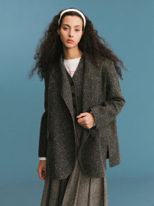 Double-faced Wool Mix Blended Suit Coat