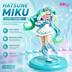 Bandai | 19cm Hatsune Miku Fashion Series Gorgeous Edition Exquisite Cute Cartoon Handmade PVC Collection Table Decoration Model Toy