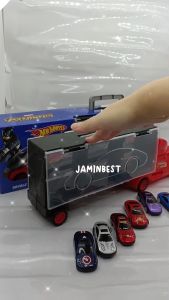 Toys Hotwheel marvel Big besar Hadiah 2in1 6unit Small car 1unit Big Truck Lorry trak Kereta Vehicles Spiderman ironman car  3+ years old Umur Birthday Gift Hadiah Permainan Lelaki Kereta Polis Bergerak